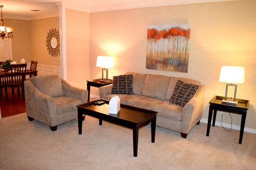 Beautiful Open Living Room at The Diplomat of Jackson Apartment Homes, Jackson, 39211